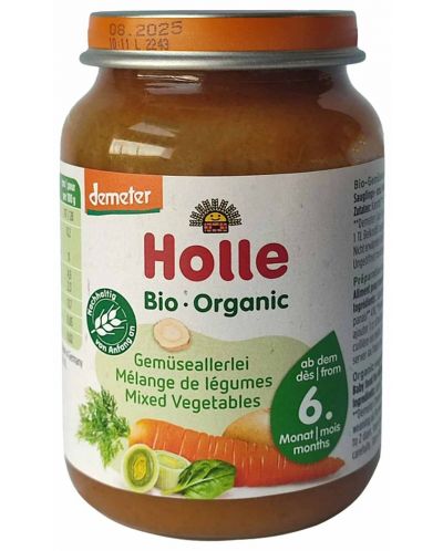 Holle пюре зеленчуков микс 190г
