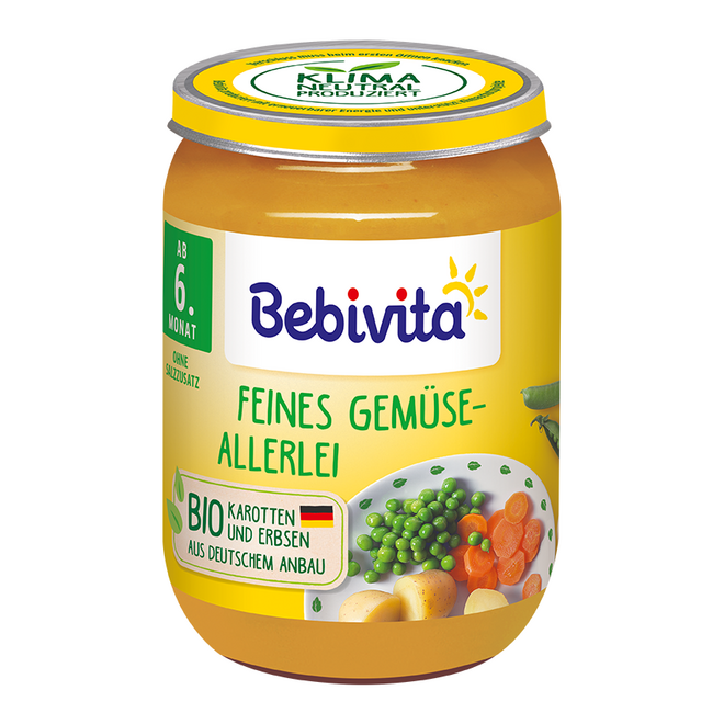 Bebivita БИО пюре различни зеленчуци 190г - topcho-online.bg Bebivita БИО пюре различни зеленчуци 190г