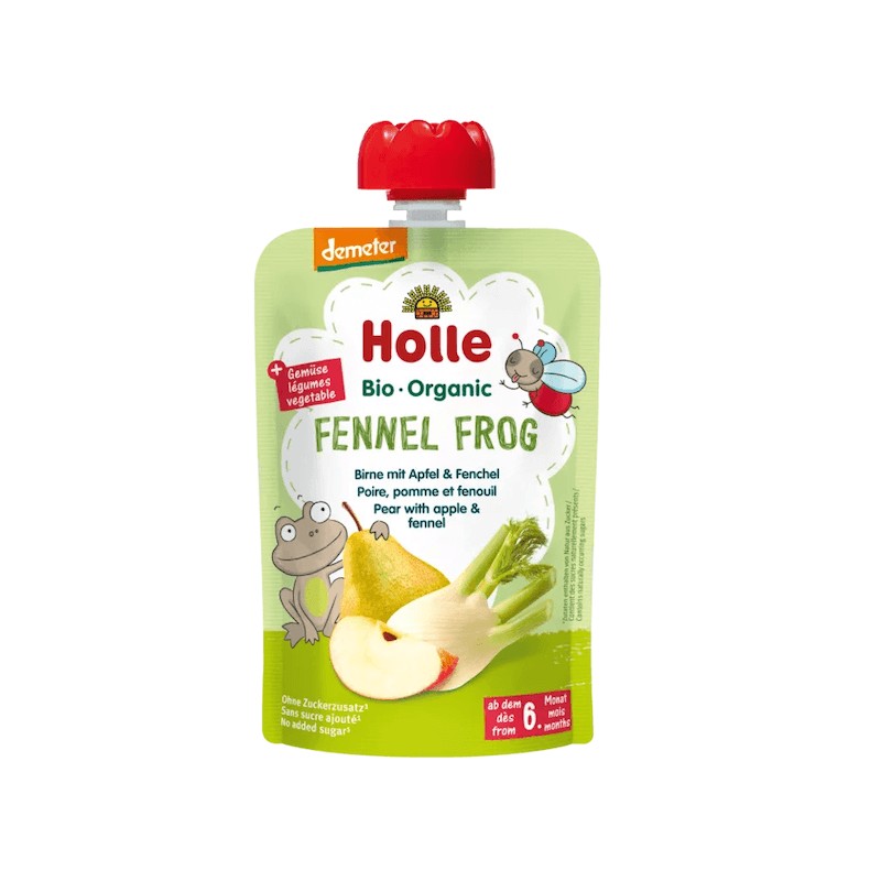 Holle пюре пауч круша, ябълка и фенел 100г