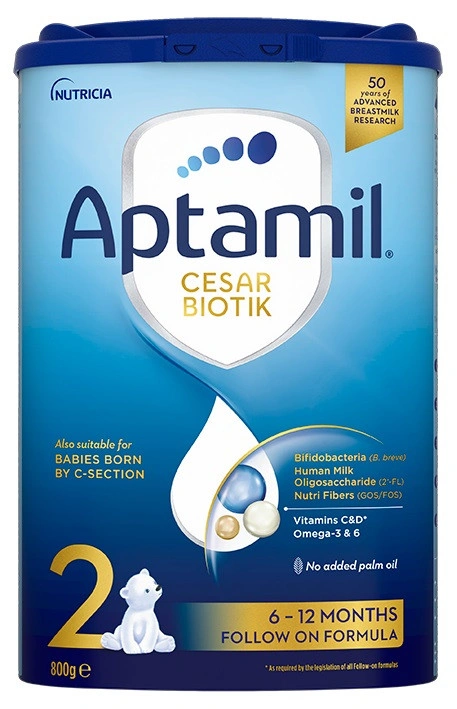 Aptamil Cesar Biotik 2 – 800 г адаптирано мляко за бебета 6–12 месеца - topcho-online.bg Aptamil Cesar Biotik 2 – 800 г адаптирано мляко за бебета 6–12 месеца