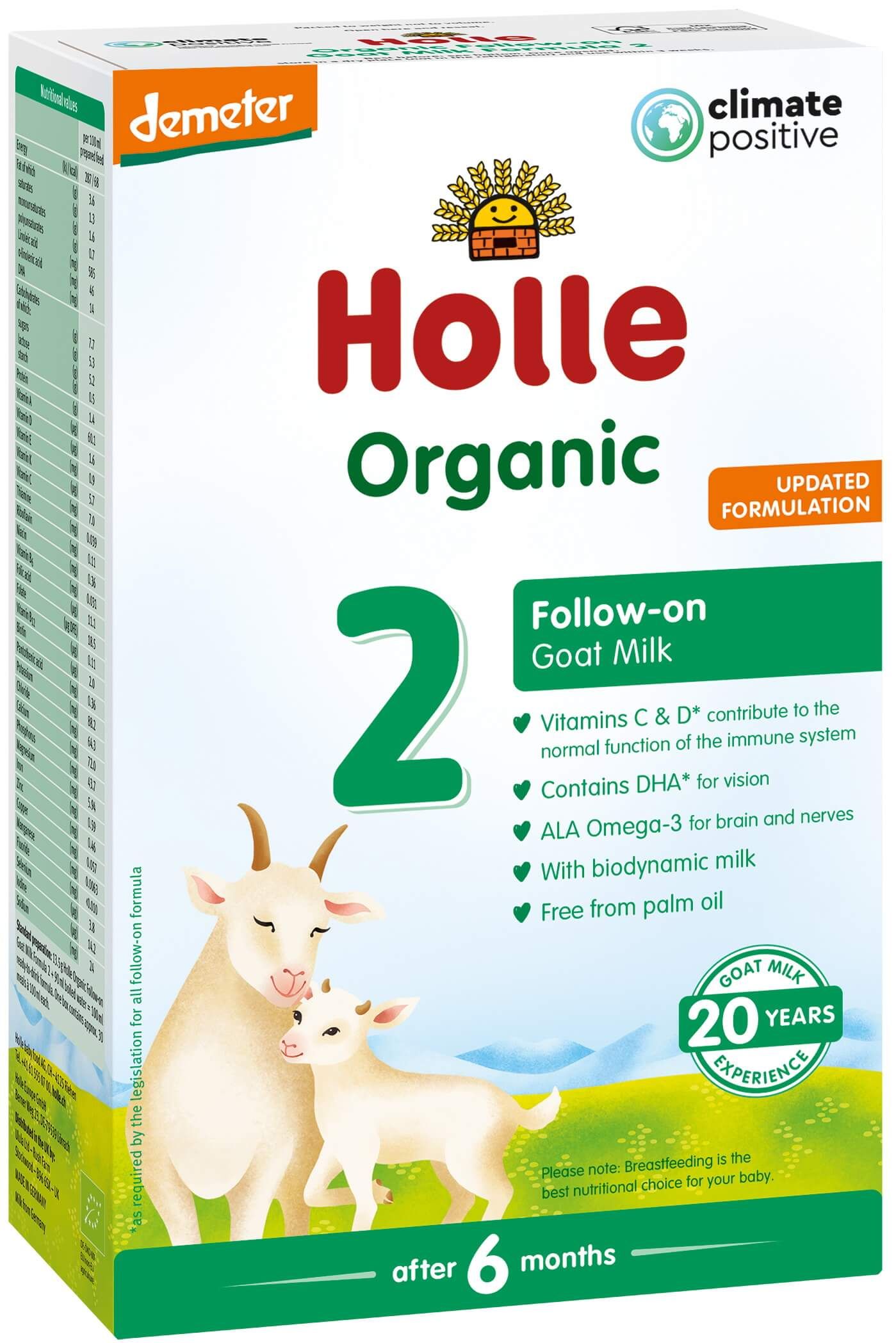 HOLLE БИО 2 Козе преходно мляко 6+ месеца 400 г
