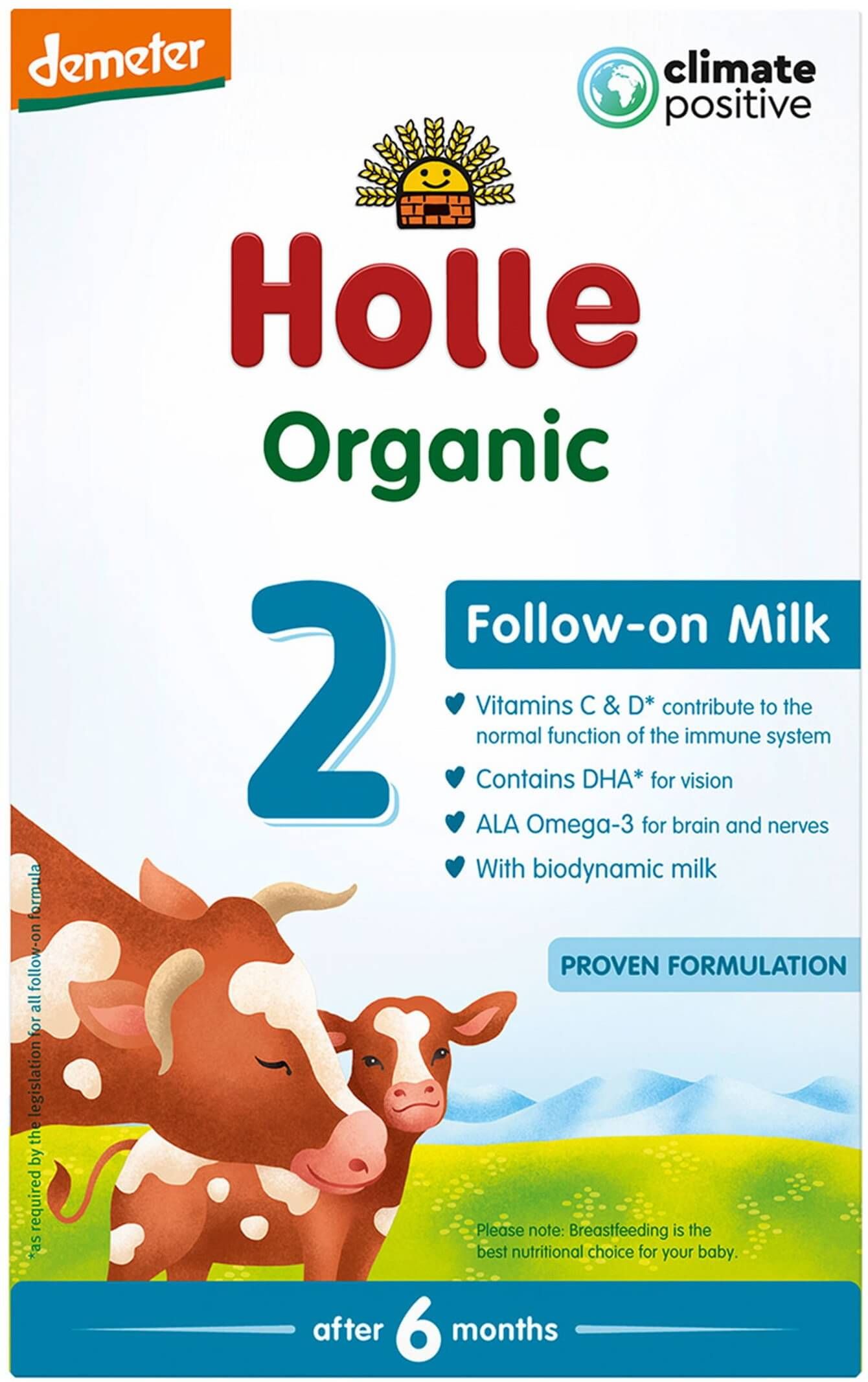 Holle БИО 2 мляко за кърмачета 6м+ 600 г