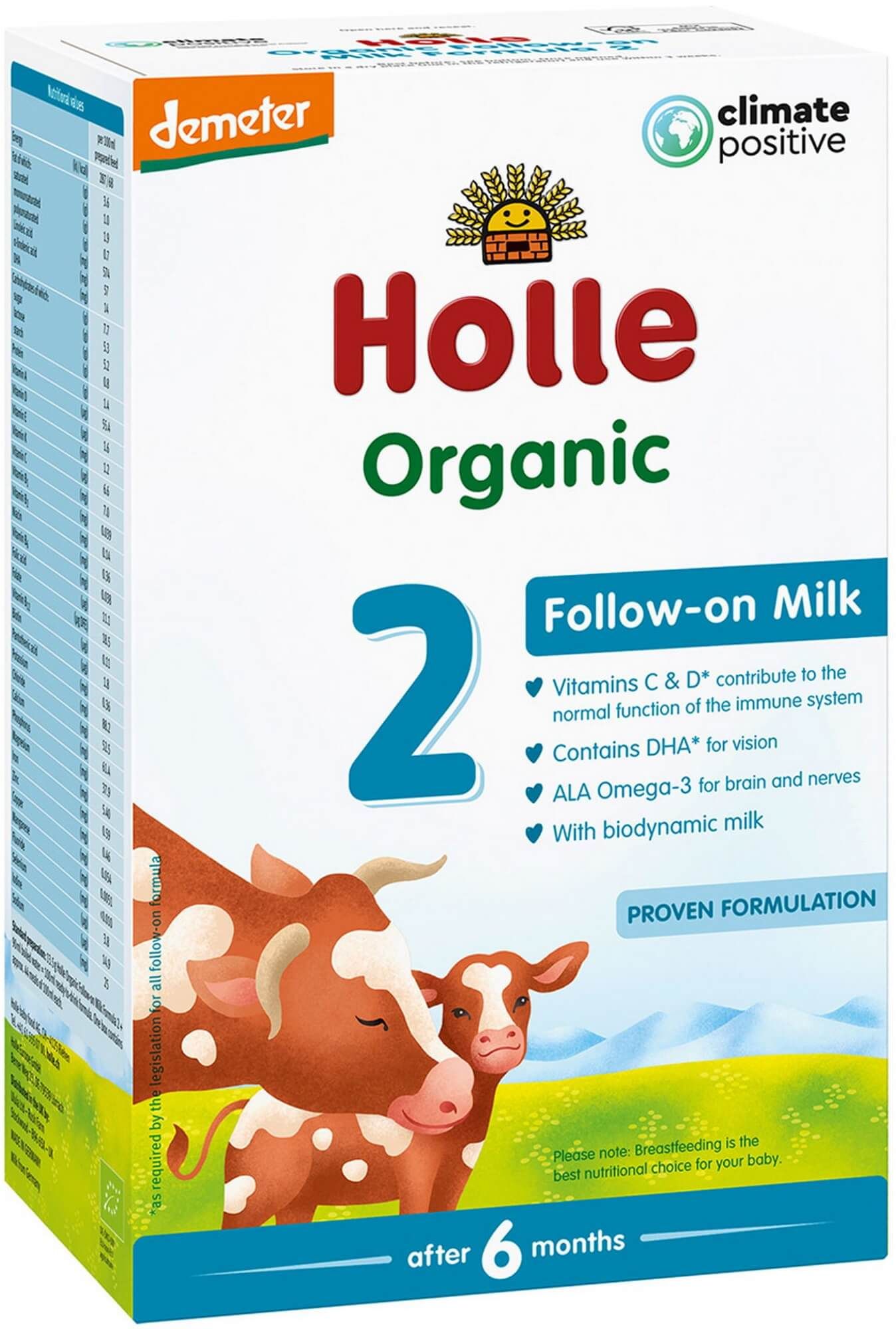 Holle БИО 2 мляко за кърмачета 6м+ 600 г