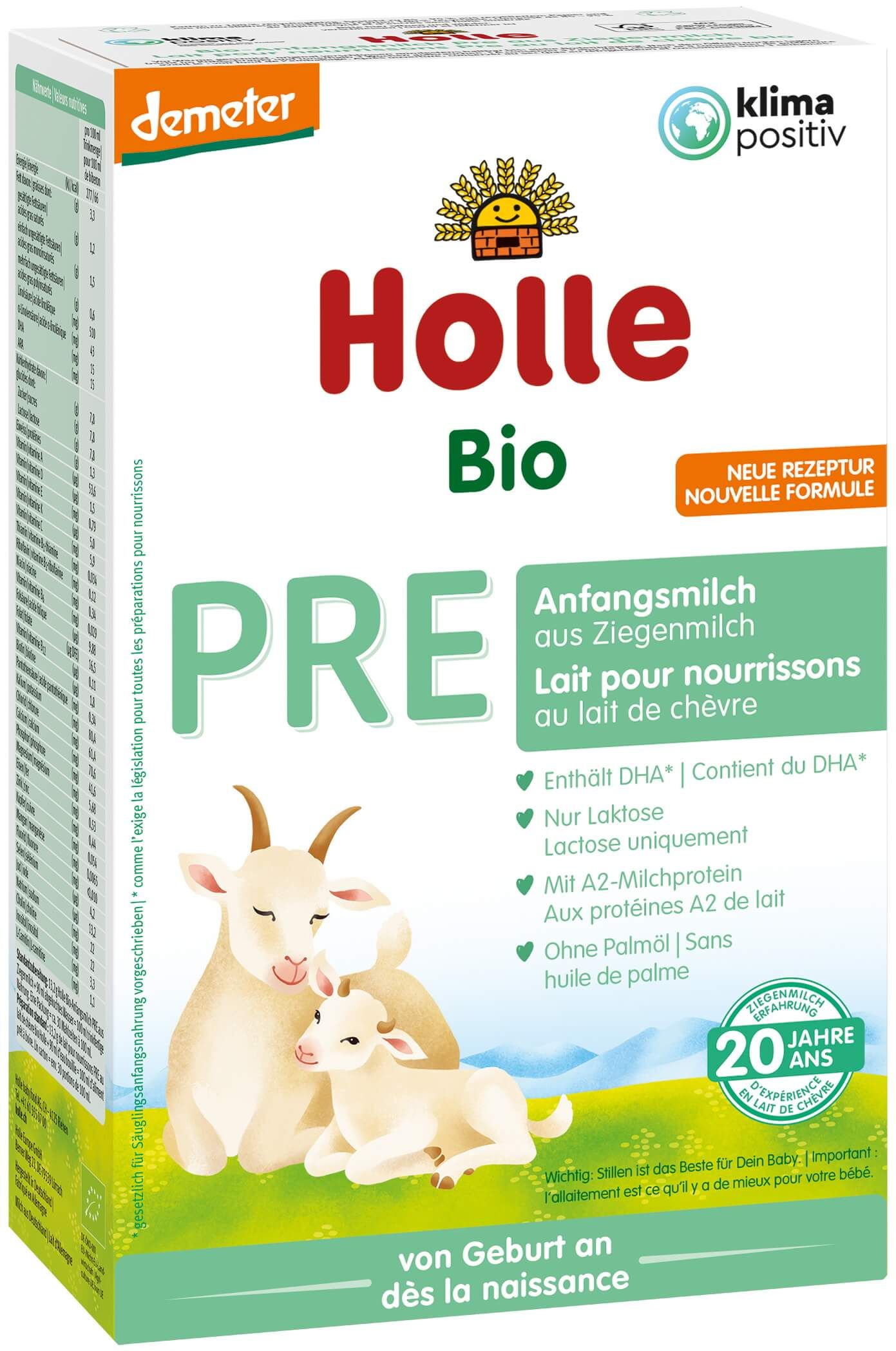 Holle PRE БИО козе мляко за кърмачета 400 г - topcho-online.bg Holle PRE БИО козе мляко за кърмачета 400 г
