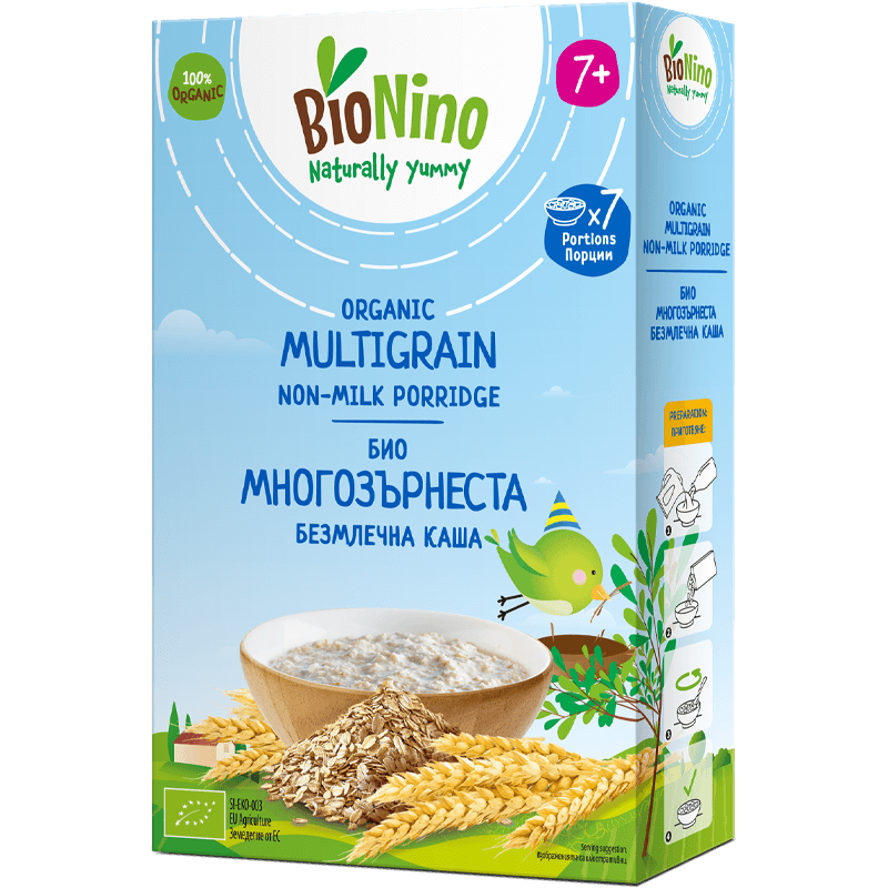 BioNino Био многозърнеста безмлечна каша 200 г