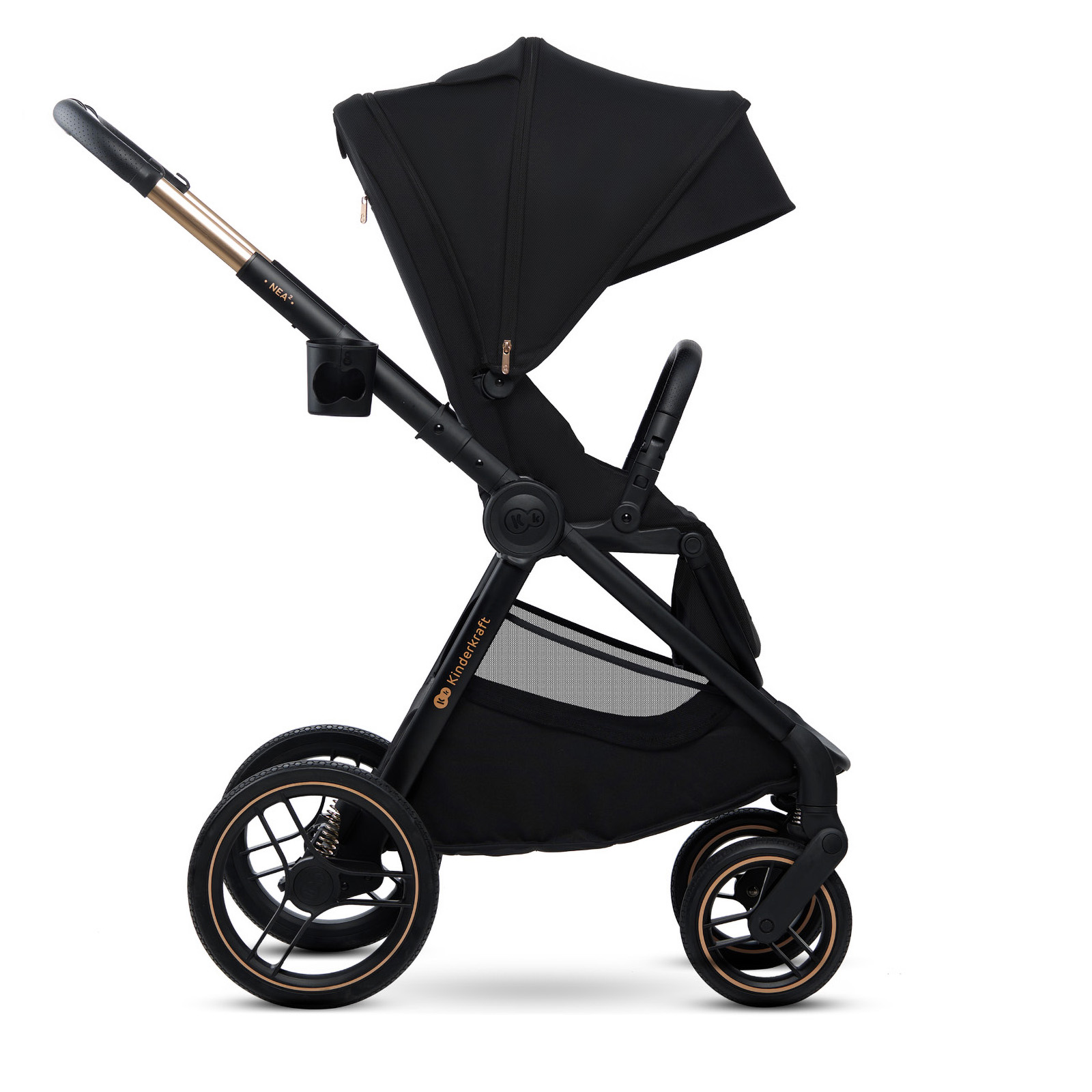 KinderKraft бебешка количка 2в1 NEA 2.0 MIDNIGHT BLACK