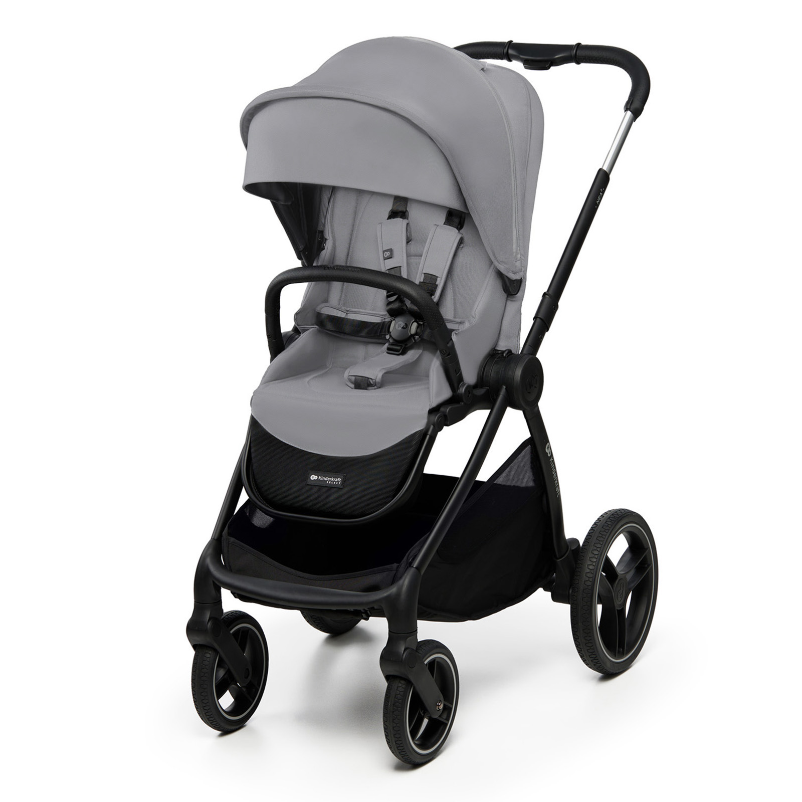 KinderKraft NEA 2 Platinum Grey количка 2 в 1 с кош и седалка