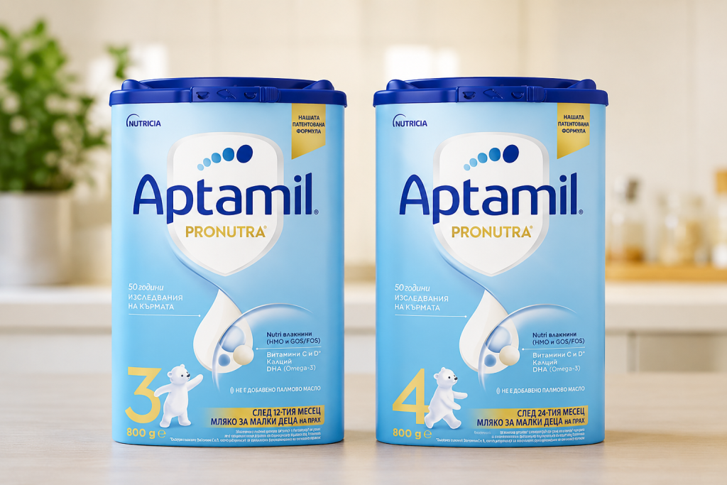Aptamil 3 и Aptamil 4 5 разлики
